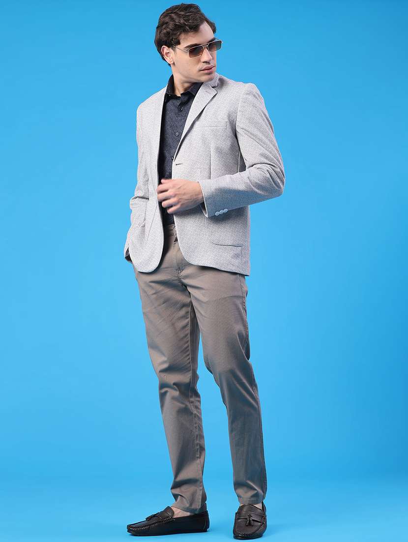 men long sleeve single breasted casual blazer - 21979644 -  Standard Image - 5