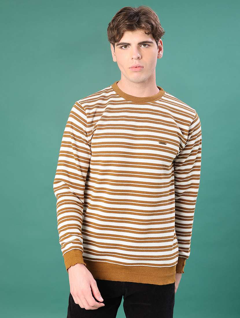men striped long sleeve regular fit pullover  - 21979690 -  Standard Image - 3