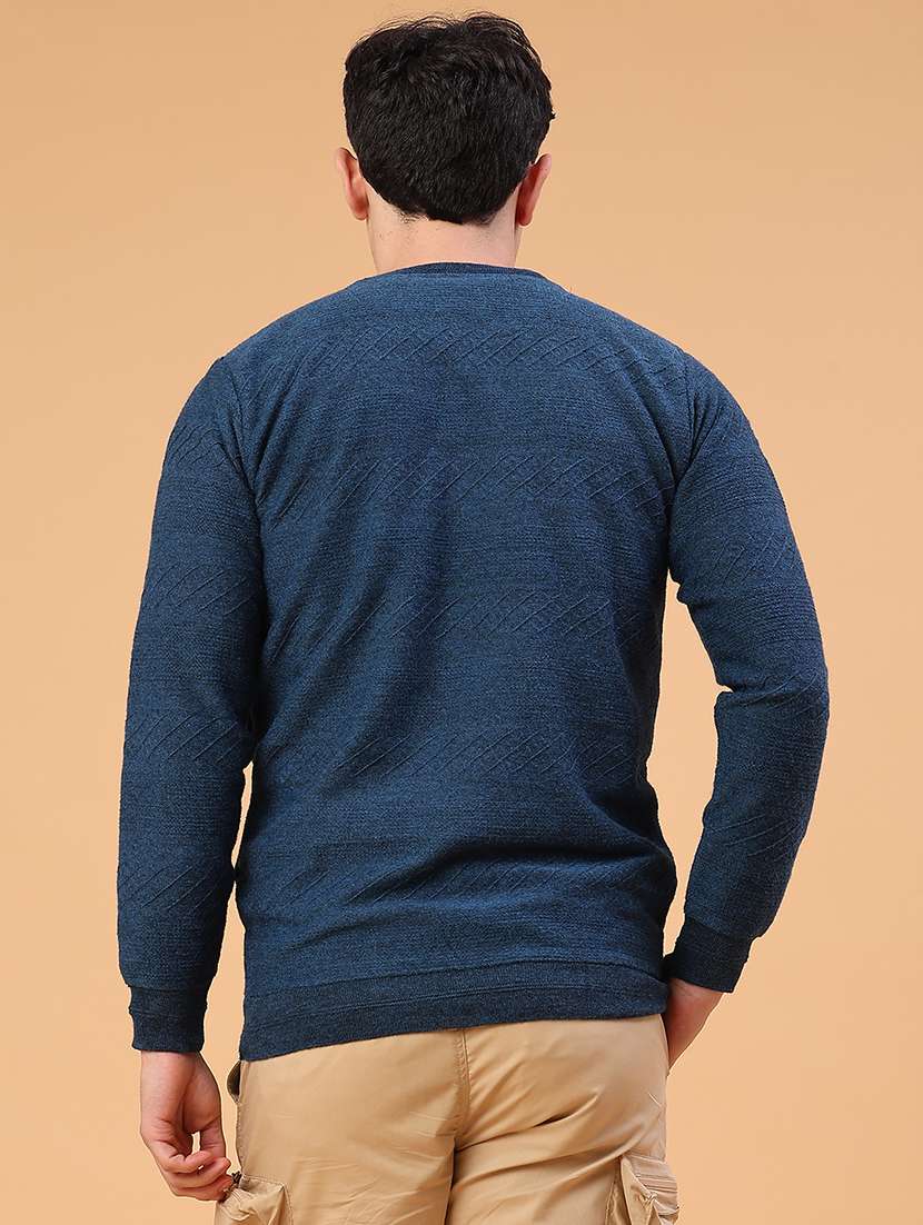 men self designed long sleeve pullover - 21979719 -  Standard Image - 3