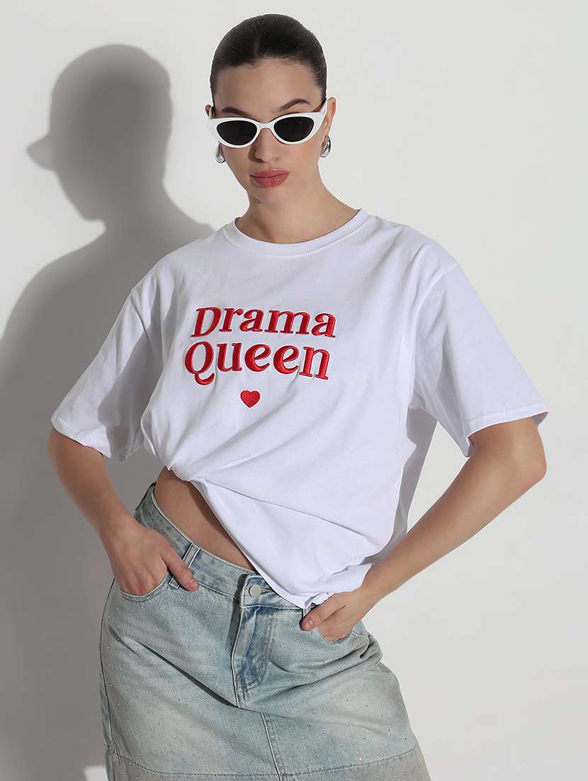 women printed short sleeve oversized t-shirt