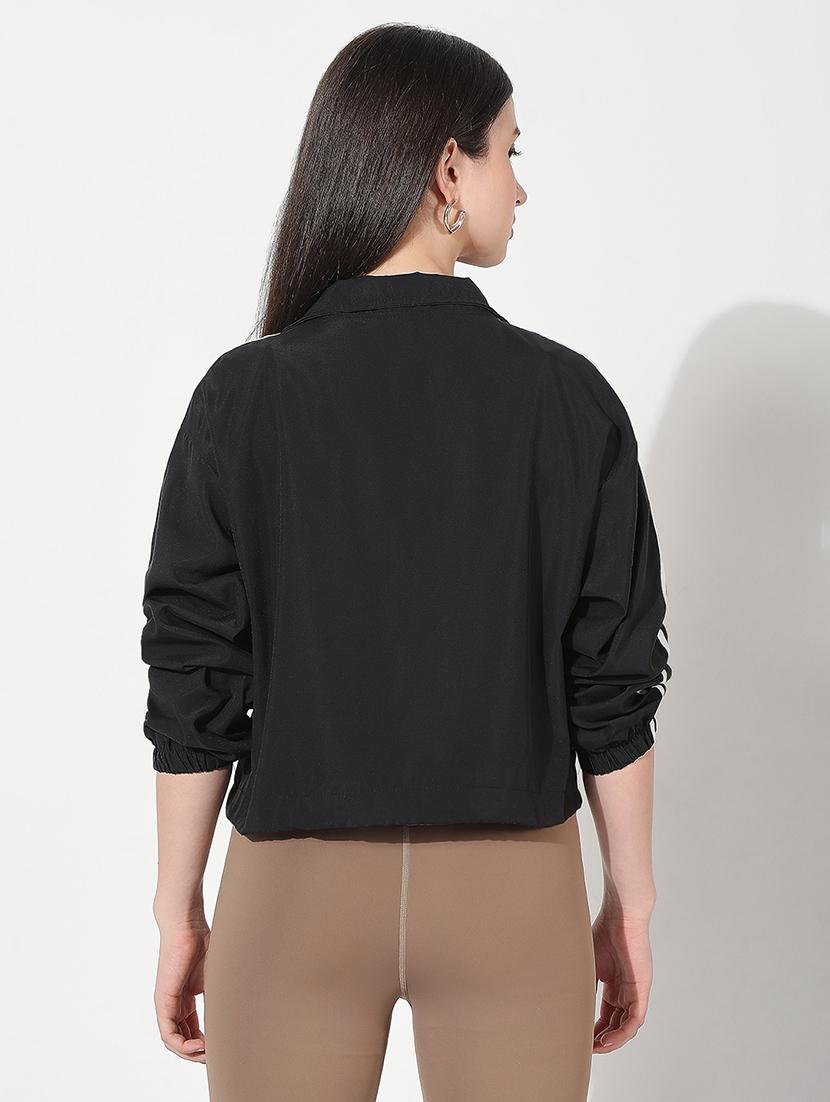 black nylon regular jacket - 21979833 - Standard Image - 3