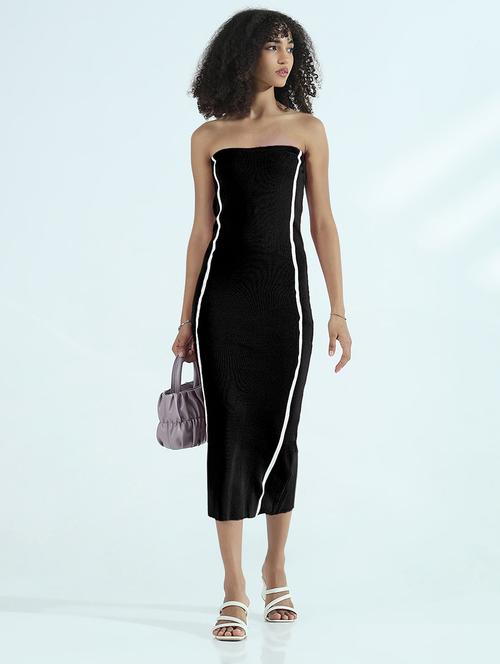 women black tapered tube bodycon dress - 21979863 - Standard Image - 0