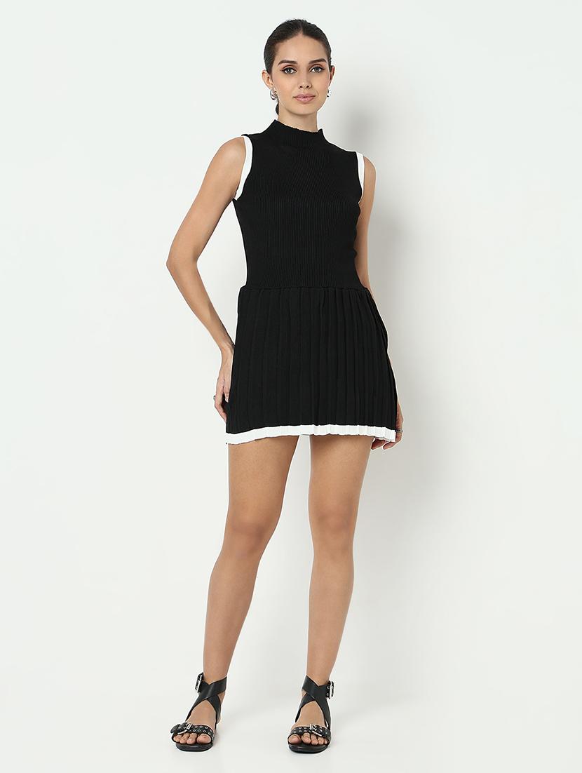 women black solid sleeveless bodycon dress - 21979874 - Zoom Image - 0