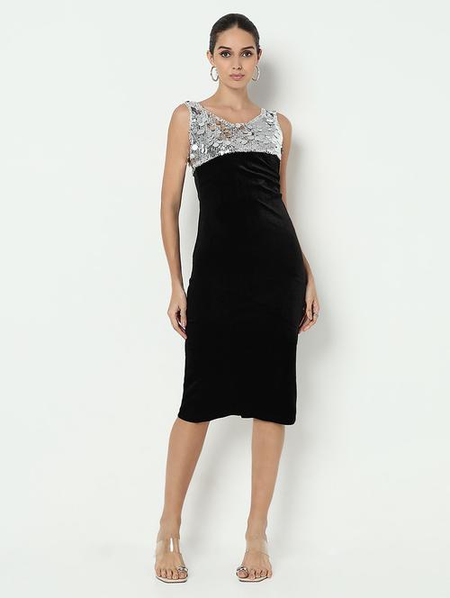 women sequined sleeveless bodycon dress - 21979882 - Standard Image - 0