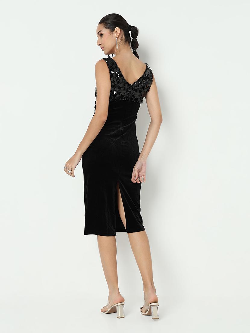 women sequined sleeveless bodycon dress - 21979883 - Standard Image - 3