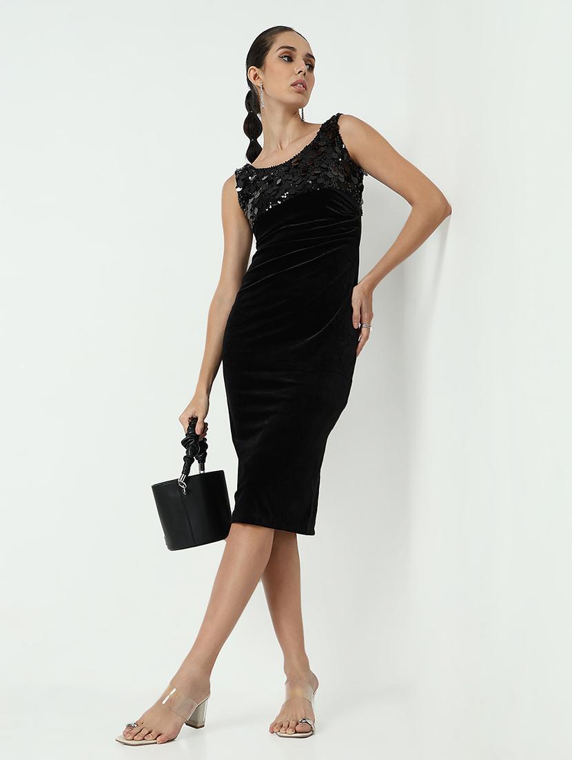 women sequined sleeveless bodycon dress - 21979883 - Standard Image - 5