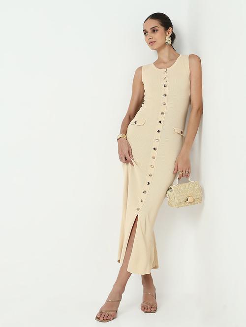 women solid sleeveless maxi bodycon dress - 21979888 -  Standard Image - 0