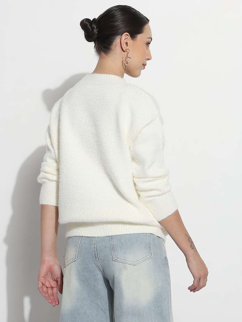 women typographic print long sleeve sweatshirt - 21980006 - Standard Image - 3