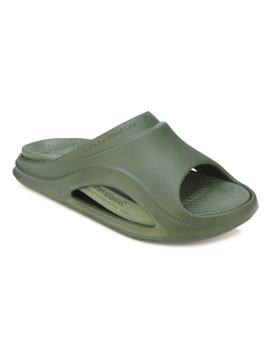 men olive solid slider - 21980071 - Standard Image - 3