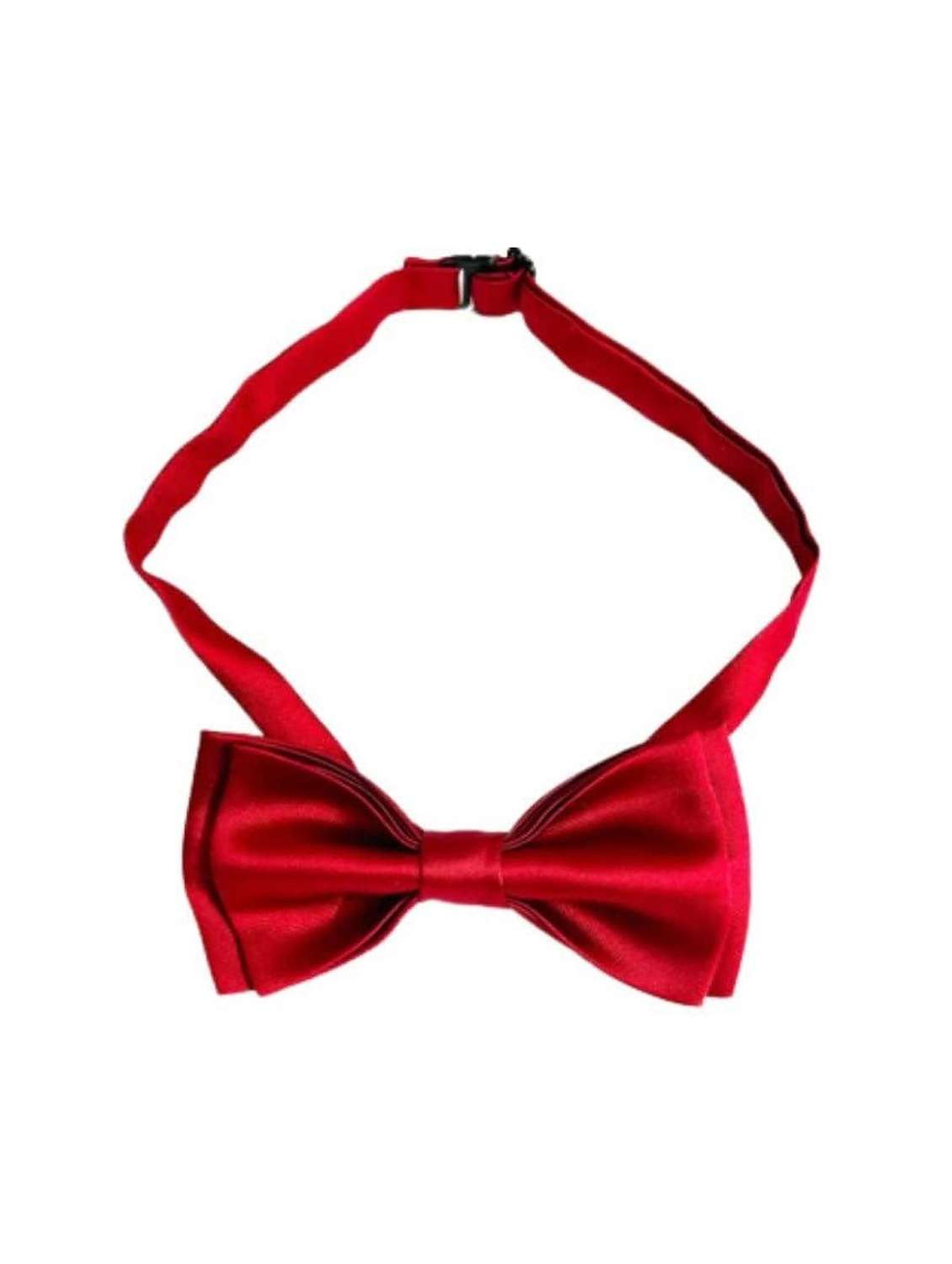 men maroon solid bow tie - 21980300 -  Zoom Image - 0