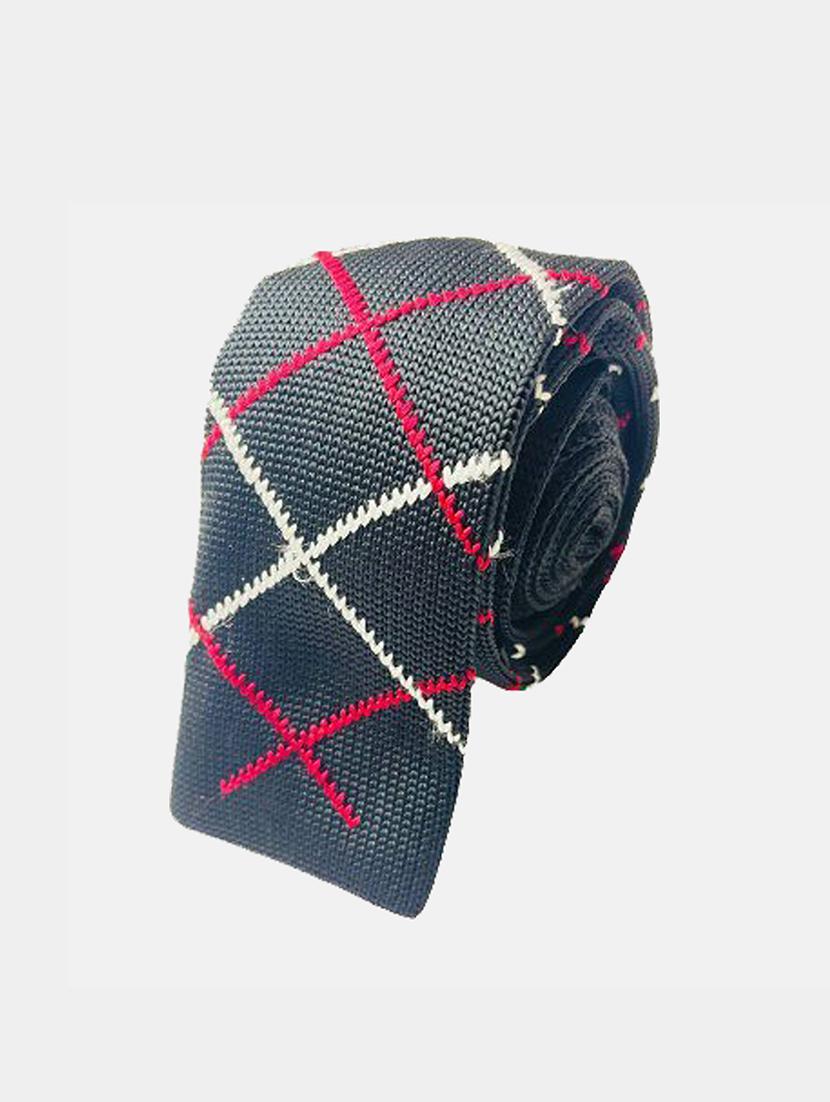 men grey self designed tie - 21980309 - Zoom Image - 0