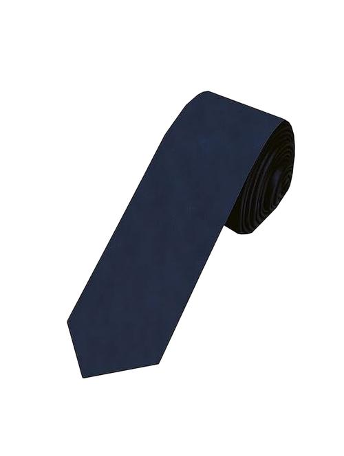 men navy blue solid formal tie - 21980342 - Standard Image - 0