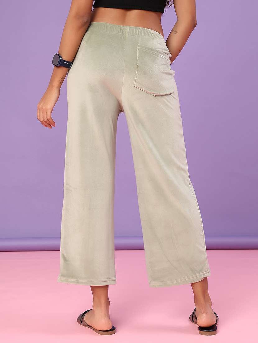 women solid mid rise winter wear pyjama - 21980462 -  Standard Image - 3