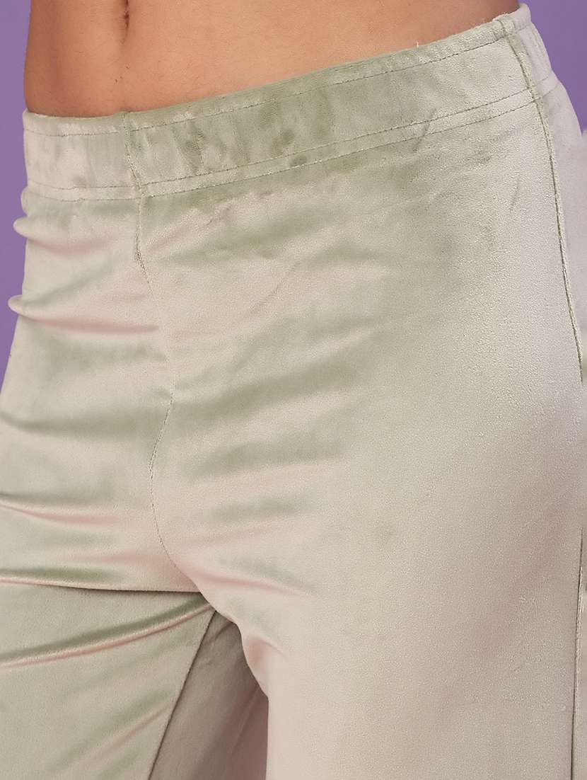 women solid mid rise winter wear pyjama - 21980462 -  Standard Image - 5