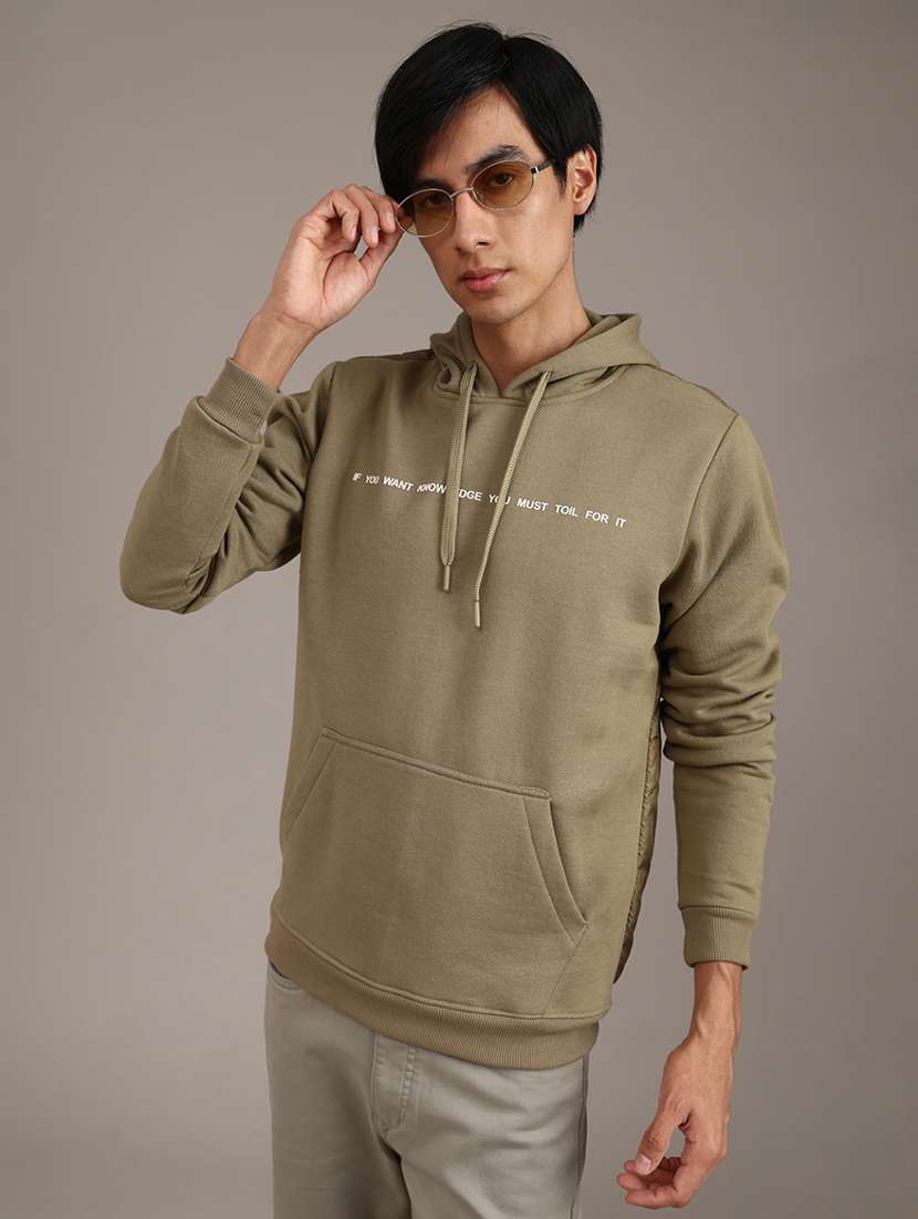 men printed long sleeve sweatshirt