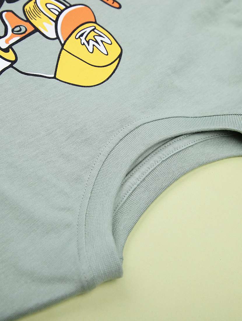 boys front print long sleeve t-shirt - 21980555 - Standard Image - 3