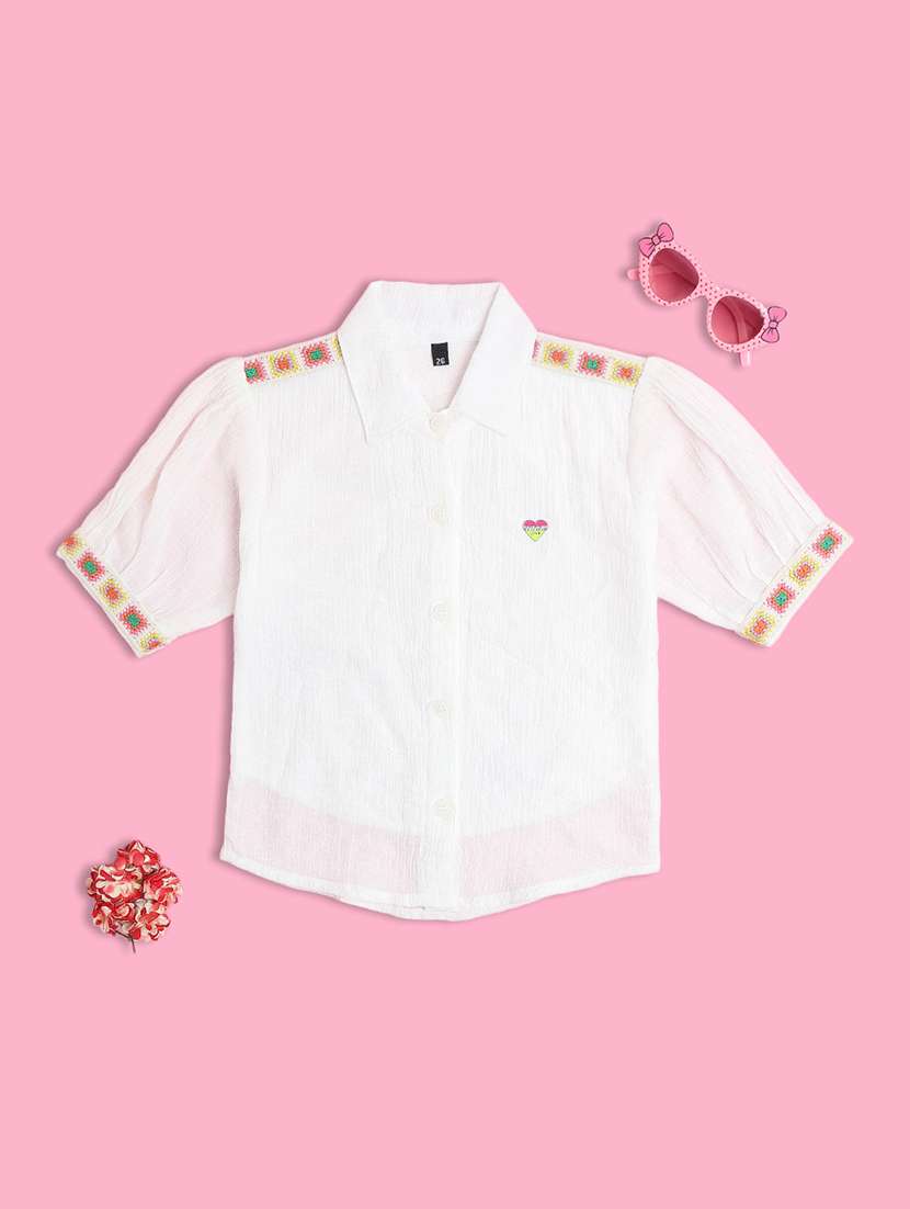 boys solid with work short sleeves shirt