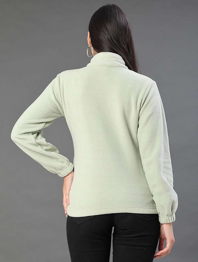 women solid long sleeve sweatshirt - 21980665 -  Standard Image - 3