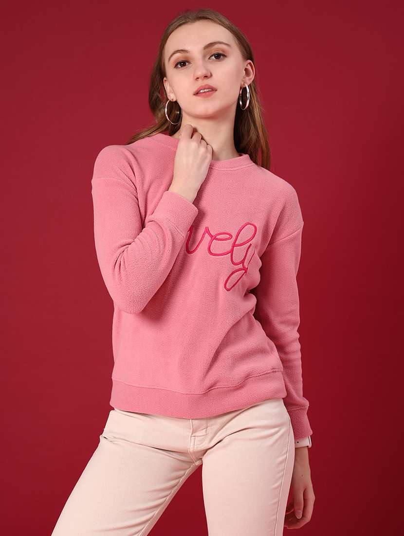 women printed long sleeve sweatshirt