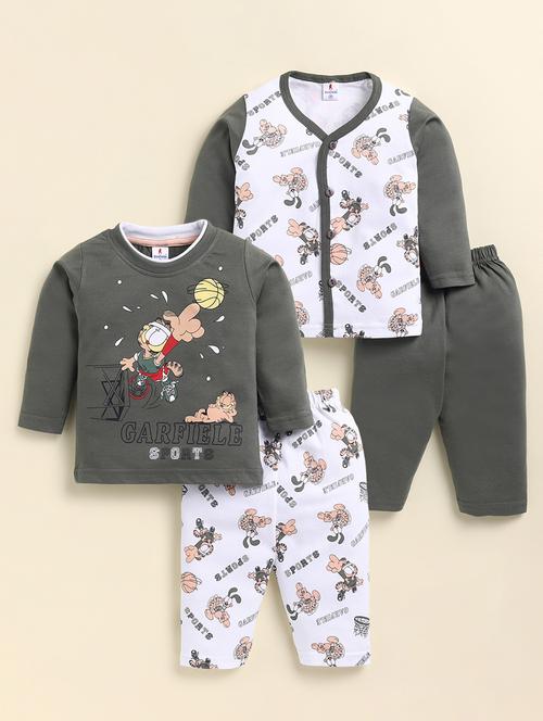 kids pack of 2 printed full length set - 21980892 - Standard Image - 0