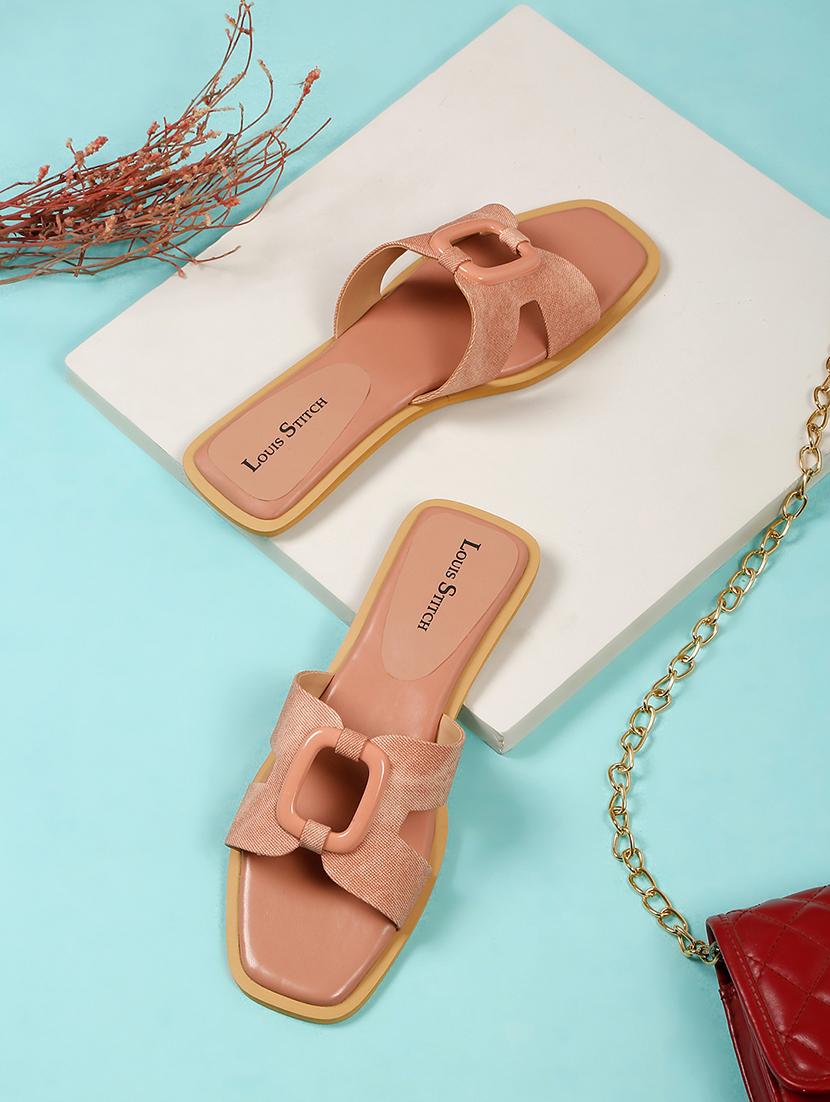 women nude solid slip on flat - 21980902 - Zoom Image - 0