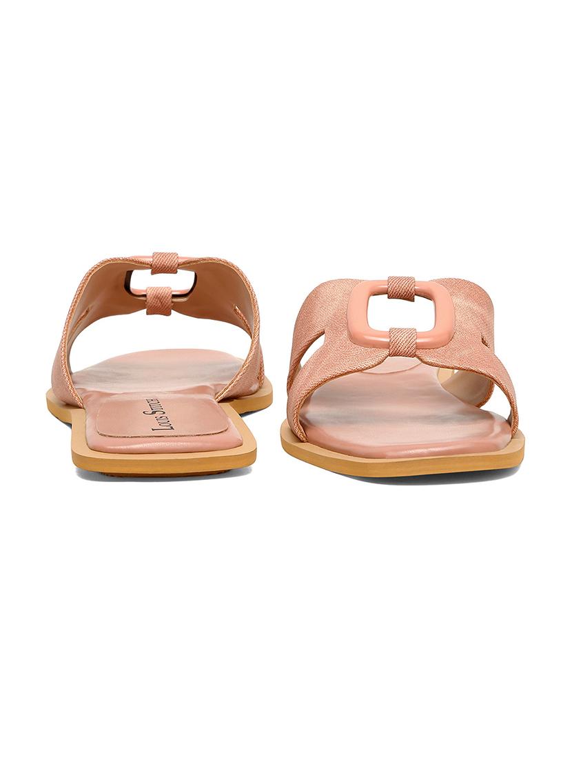 women nude solid slip on flat - 21980902 - Standard Image - 3