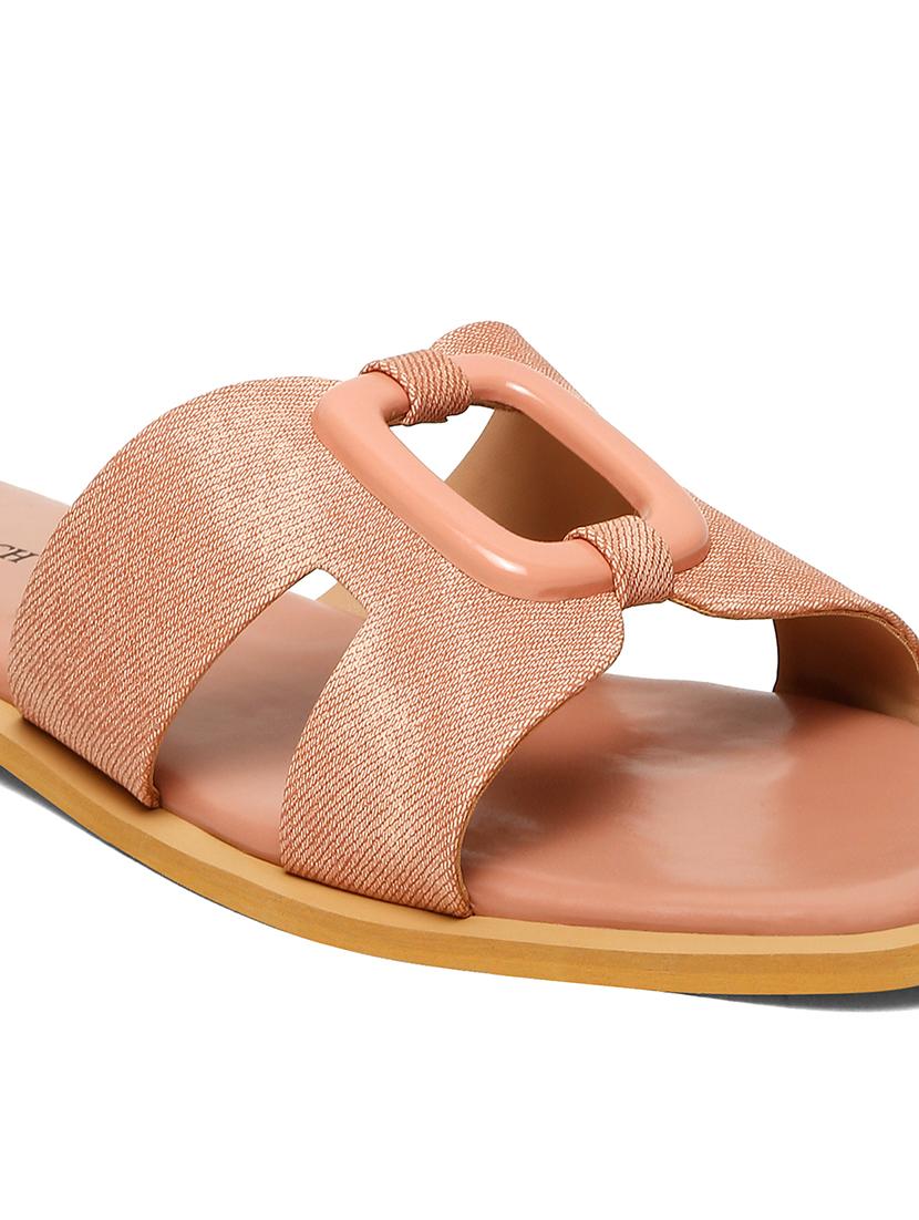 women nude solid slip on flat - 21980902 - Standard Image - 5