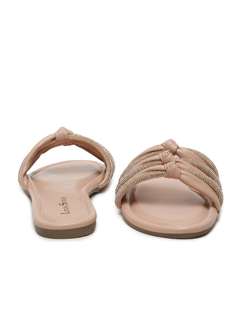 women nude embellished slip on flat - 21980905 - Standard Image - 3