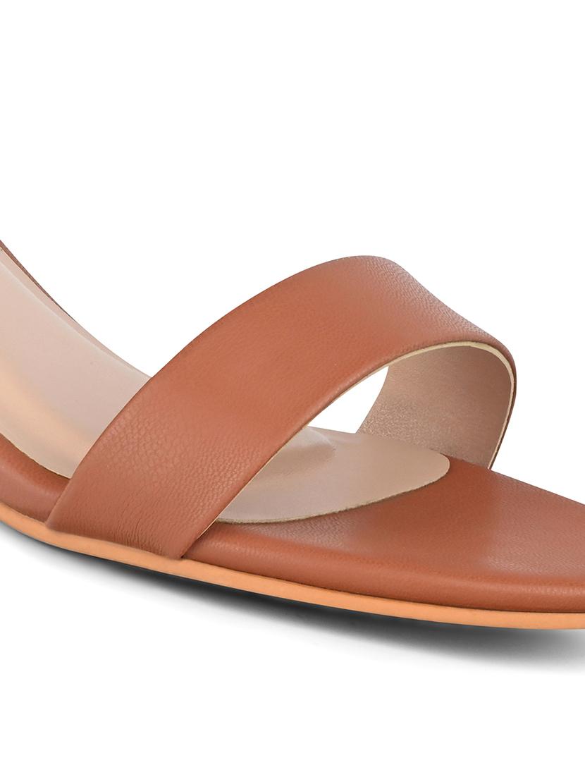 women solid ankle strap block sandal - 21980909 - Standard Image - 5