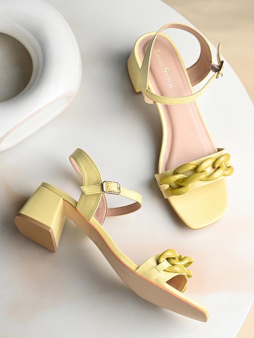 women solid back strap block sandal - 21980911 - Zoom Image - 0