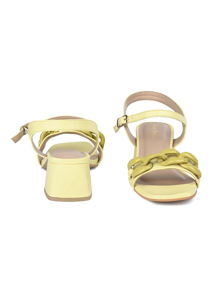 women solid back strap block sandal - 21980911 - Standard Image - 3