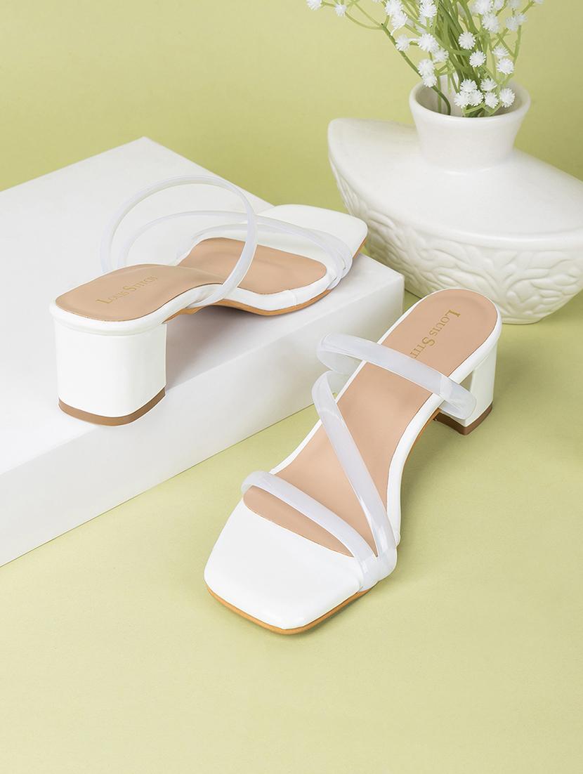 women solid slip on block heels - 21980923 - Zoom Image - 0