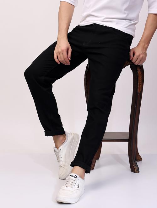 men black mid rise full length jeans - 21980953 -  Standard Image - 0