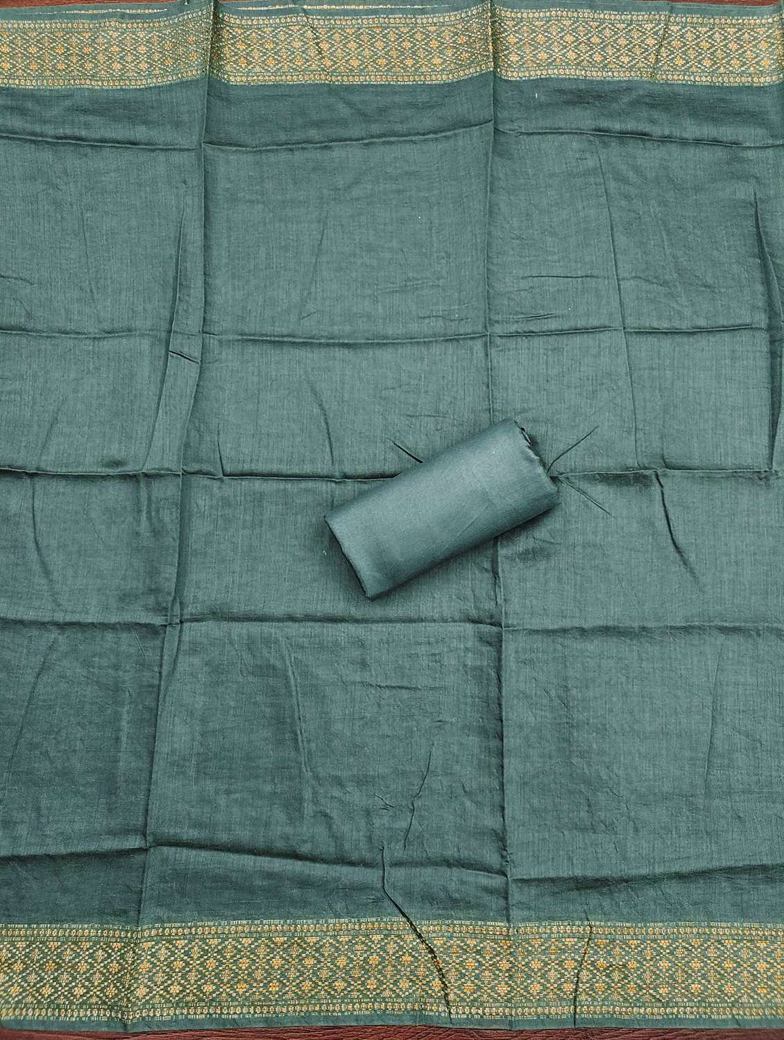 women solid with work embroidered unstitched suit set - 21981020 -  Standard Image - 3