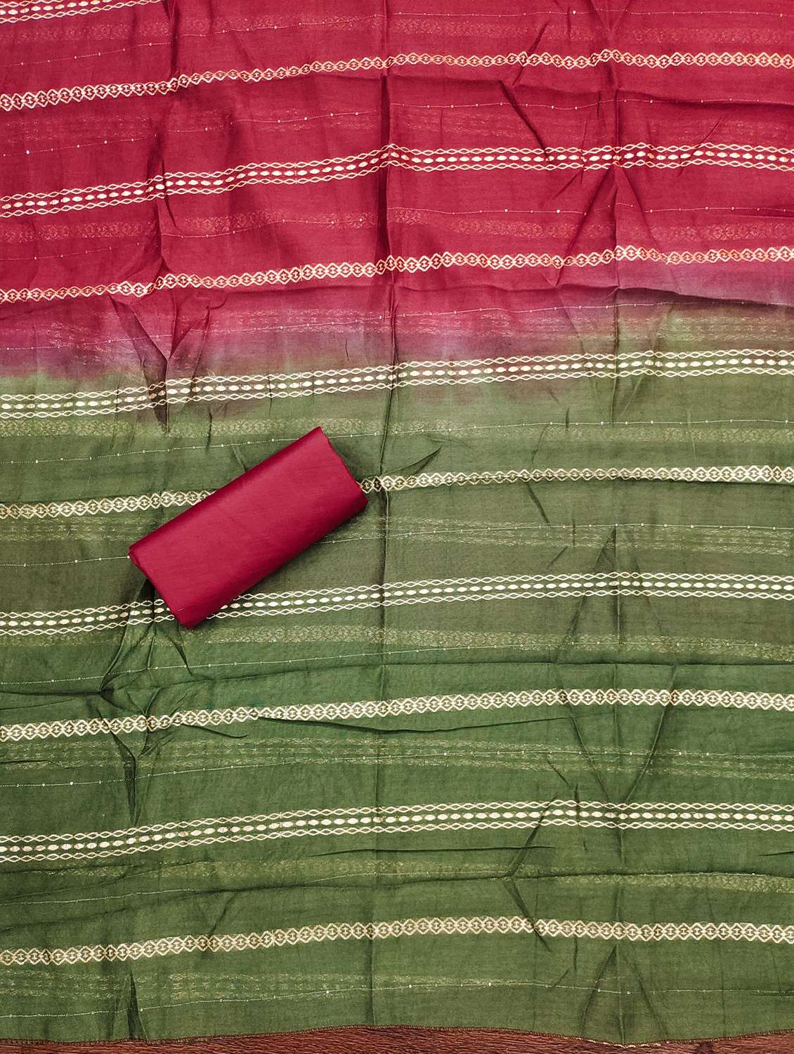 women solid with work embroidered unstitched suit set - 21981027 -  Standard Image - 3