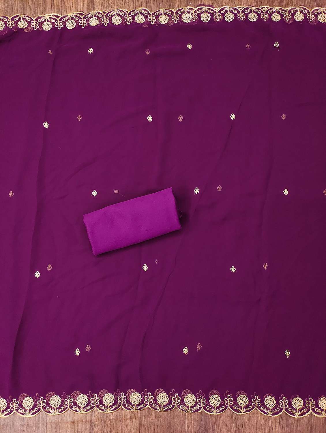 women embroidered unstitched suit set - 21981222 -  Standard Image - 3