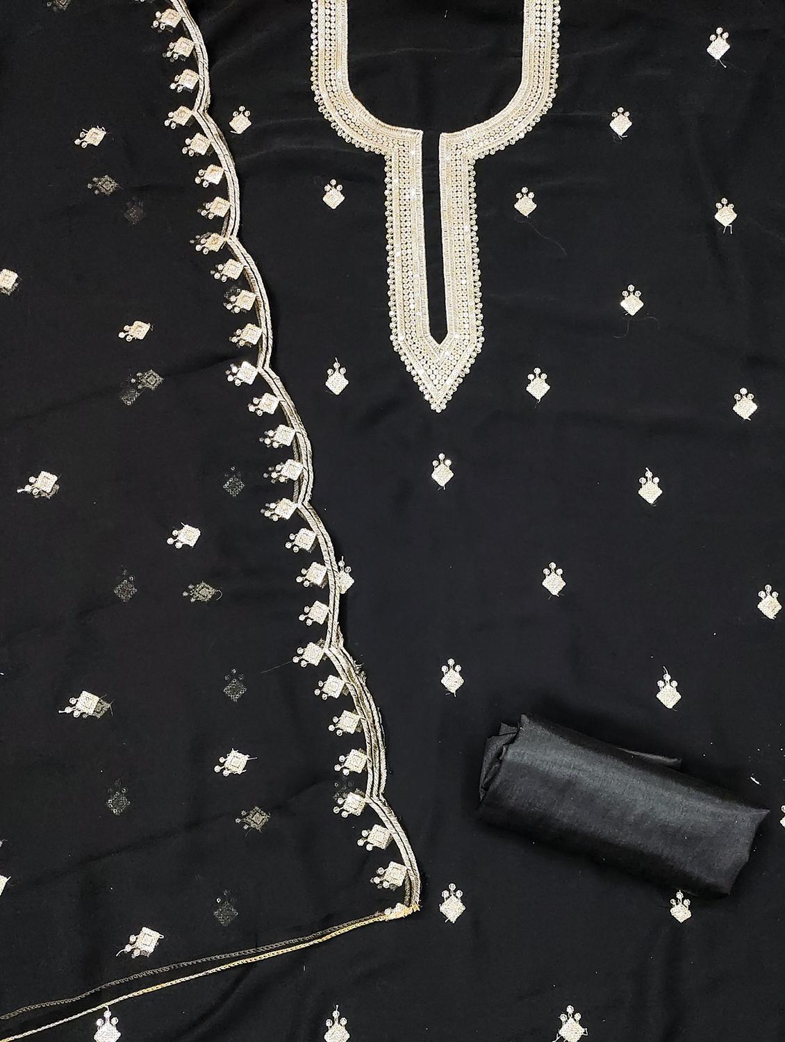 women embroidered unstitched suit set - 21981238 - Standard Image - 3