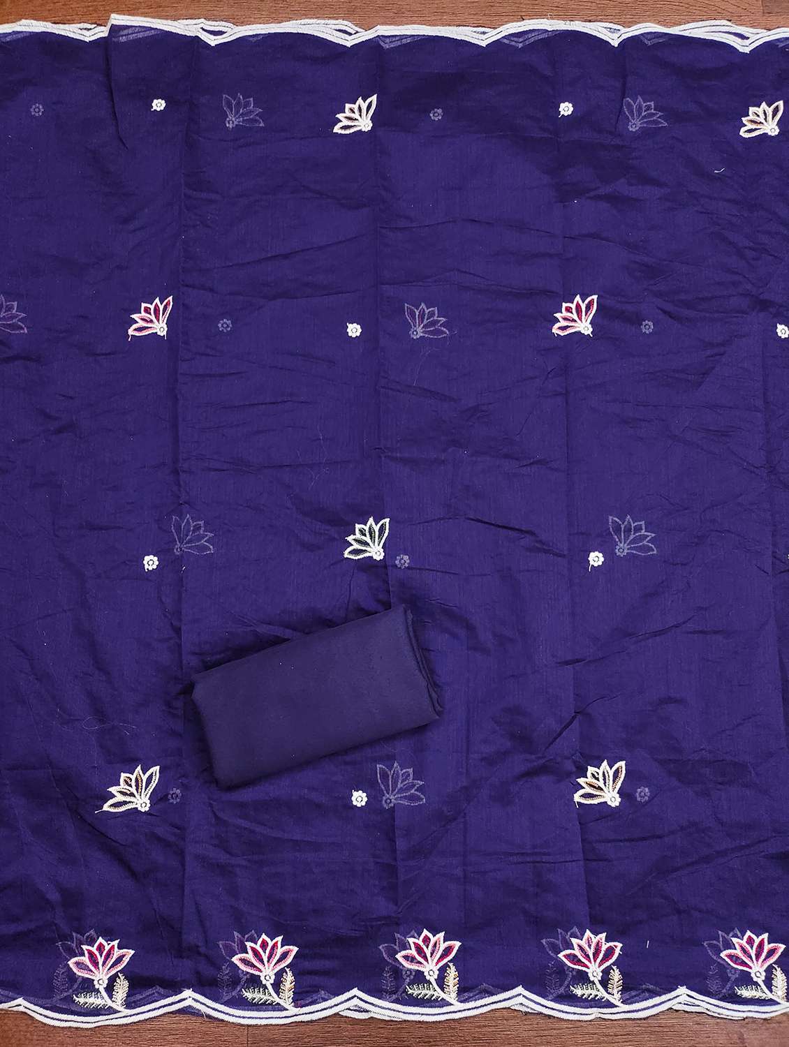 women embroidered unstitched suit set - 21981247 -  Standard Image - 3