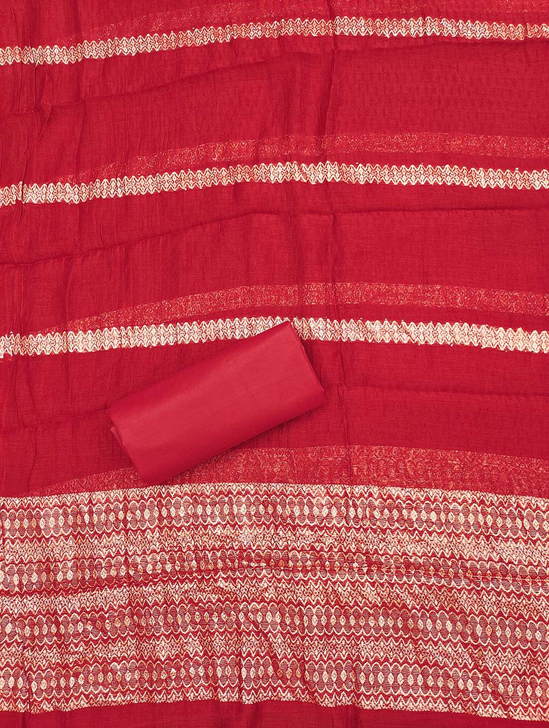 women embroidered unstitched suit set - 21981283 -  Standard Image - 3