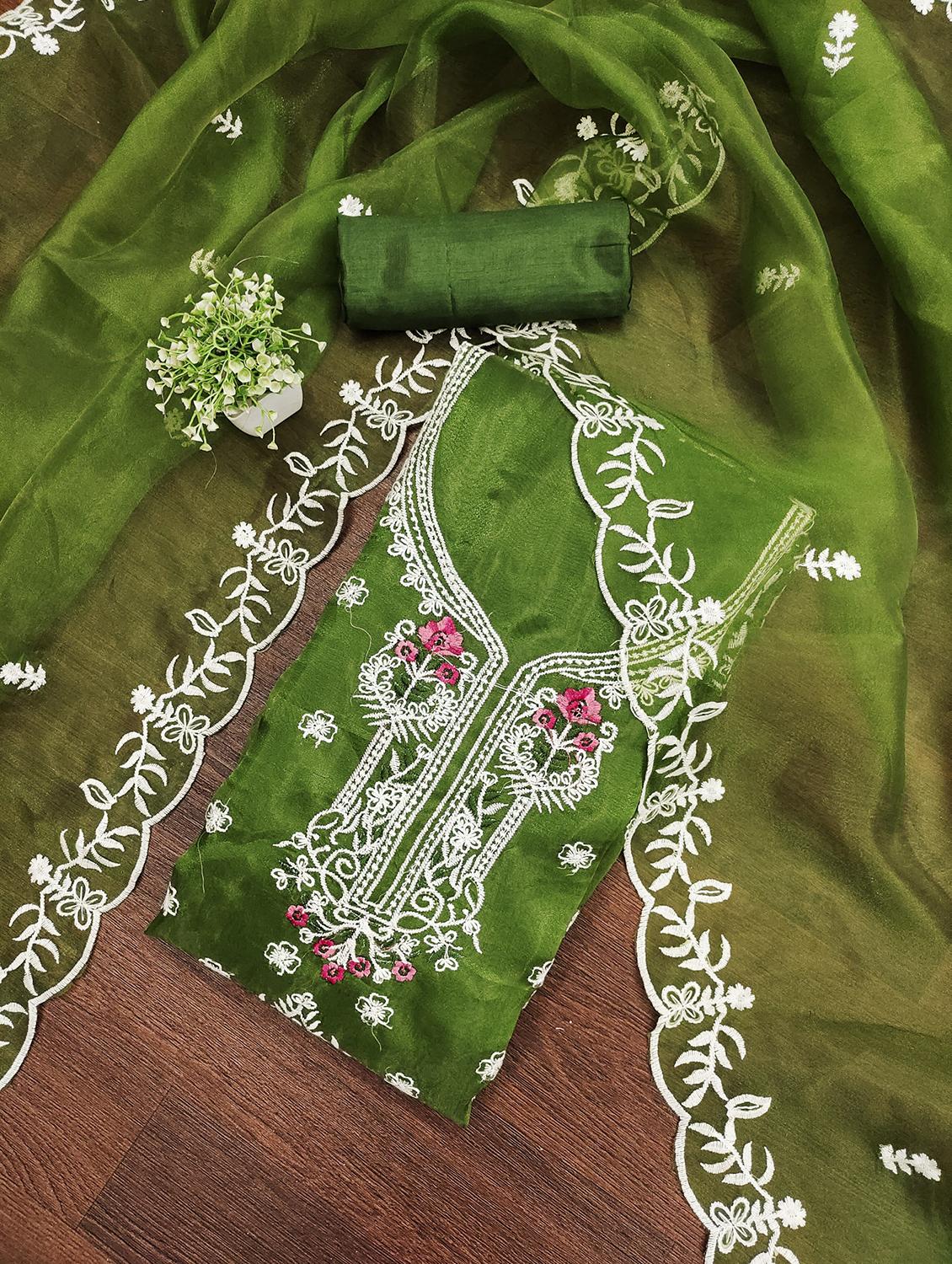 women embroidered unstitched suit set - 21981413 - Zoom Image - 0