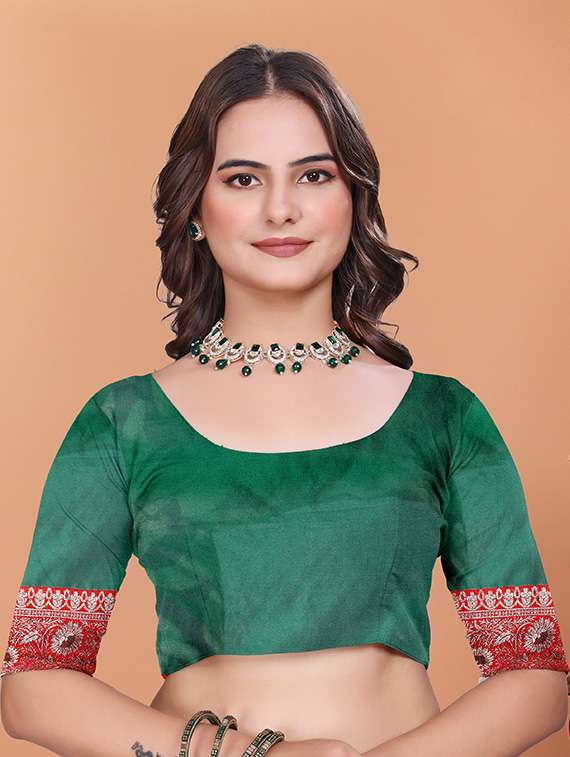 women self design banarasi saree with blouse - 21981422 - Standard Image - 3