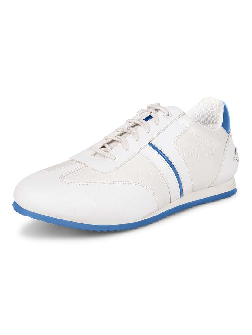 men white solid lace up sneaker - 21981507 -  Standard Image - 3