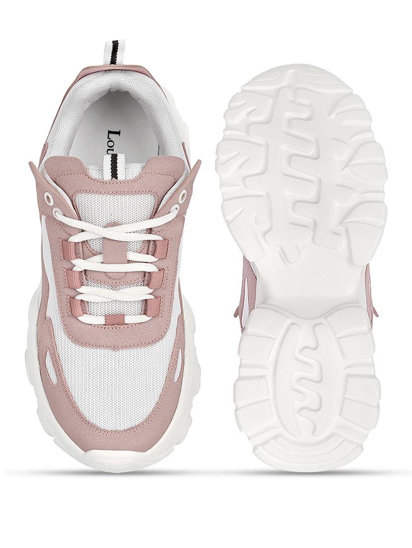 women pink lace-up sneaker - 21981510 - Standard Image - 5