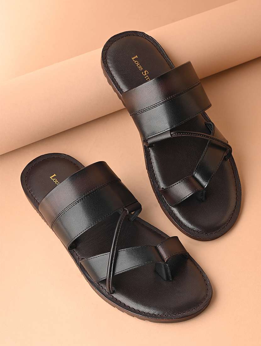 men solid toe separator sandal