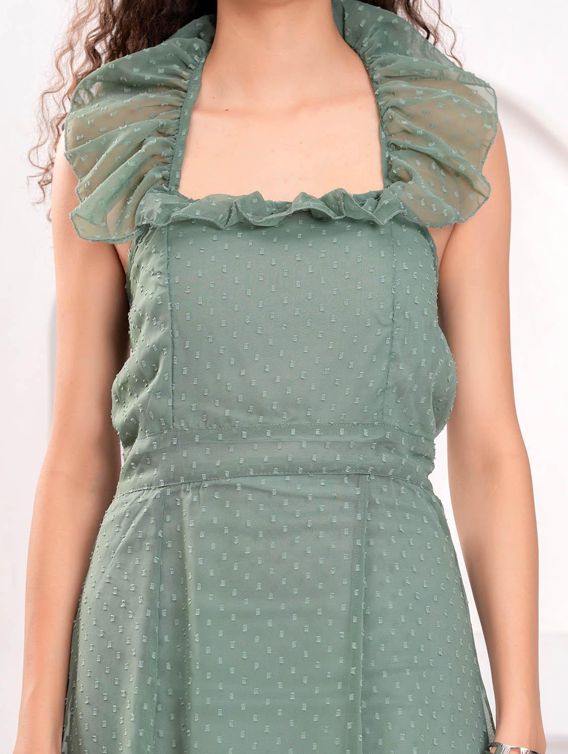 women self designed halter neck backless dress - 21981548 - Standard Image - 5