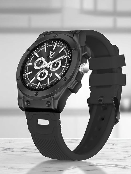 men's black dial sporty casual watch - 21981557 -  Standard Image - 0