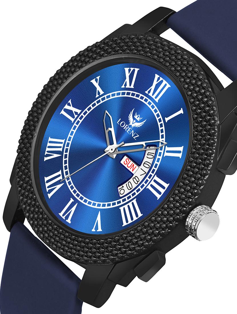 men sporty analog watch with silicone strap - 21981560 - Standard Image - 3