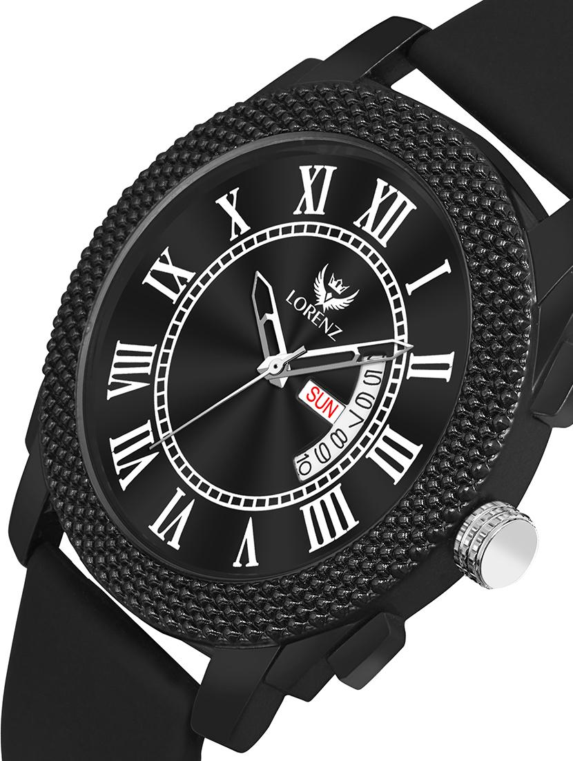 men sporty analog watch with silicone strap - 21981561 - Standard Image - 3