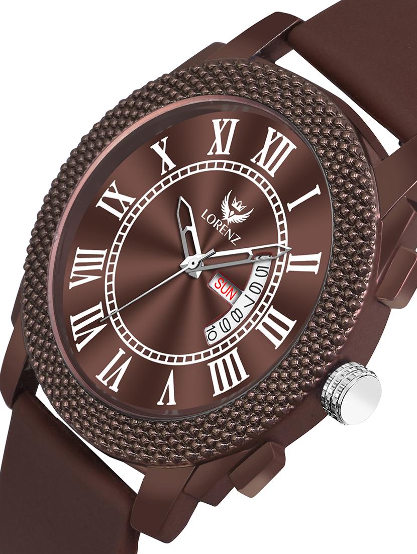 men sporty analog watch with silicone strap - 21981562 - Standard Image - 3