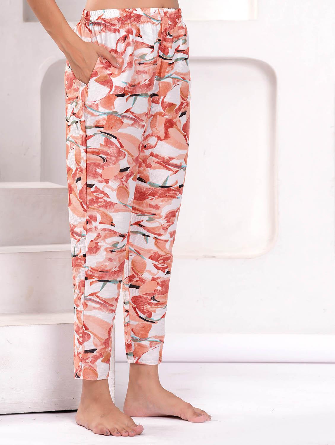 women printed short sleeve nightwear pyjama set - 21981621 - Standard Image - 5